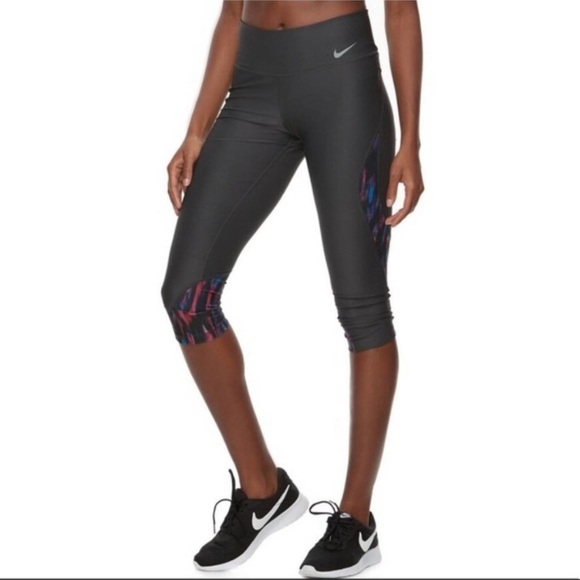 Nike Power Gray Training Capris XS - Picture 2 of 6